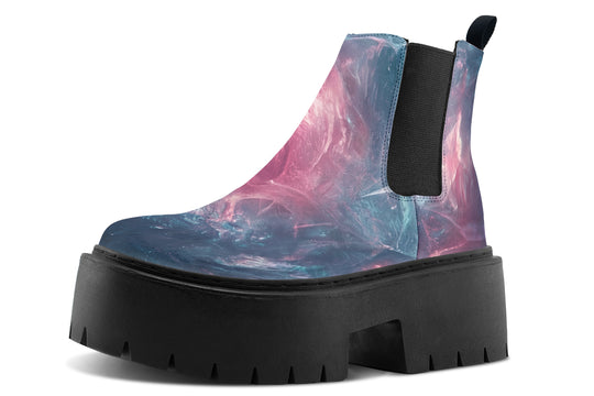 Celestial Crystal Platform Chelsea Boots