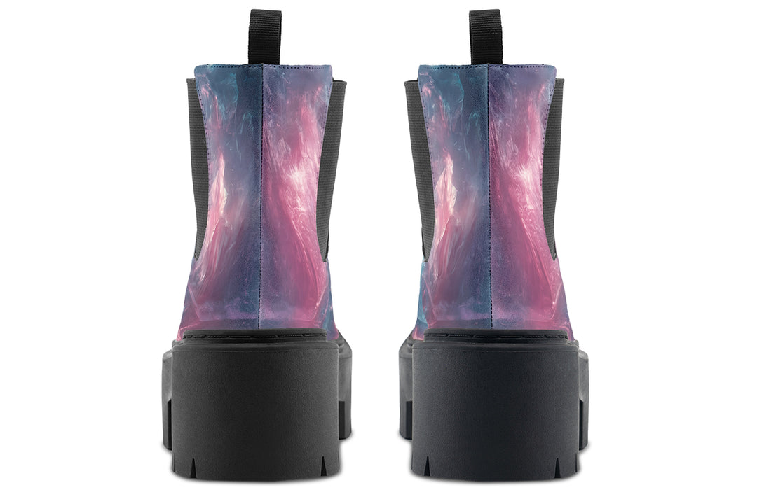 Celestial Crystal Platform Chelsea Boots