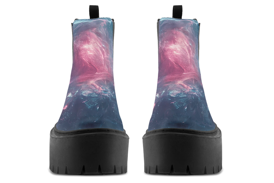Celestial Crystal Platform Chelsea Boots