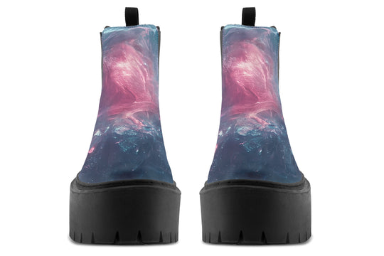 Celestial Crystal Platform Chelsea Boots