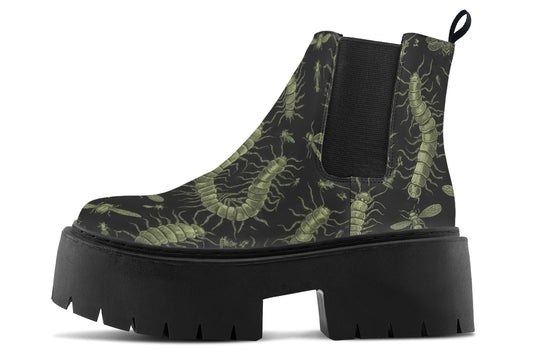 Centipeda Tenebris Platform Chelsea Boots