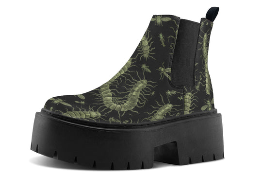 Centipeda Tenebris Platform Chelsea Boots