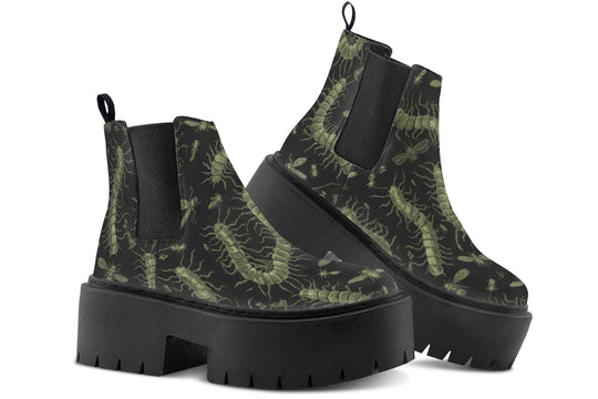 Centipeda Tenebris Platform Chelsea Boots