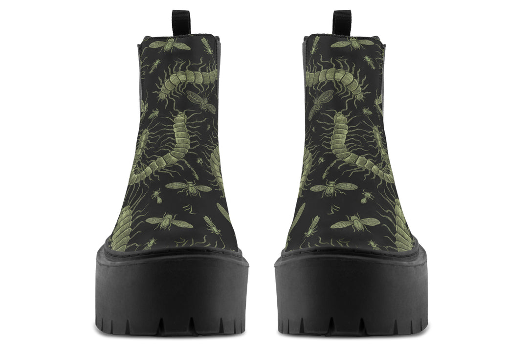 Centipeda Tenebris Platform Chelsea Boots