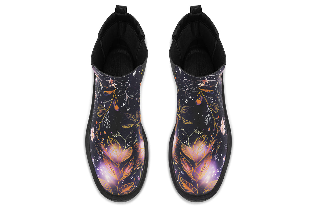 Cosmic Petals Platform Chelsea Boots