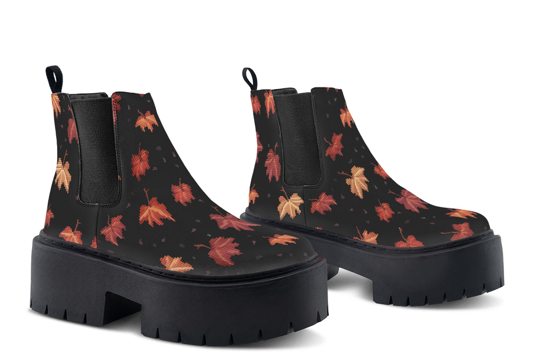 Cozy Autumn Platform Chelsea Boots