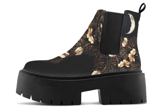 Crescent Garden Platform Chelsea Boots