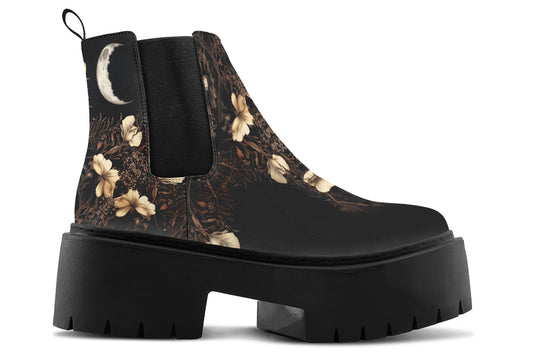 Crescent Garden Platform Chelsea Boots