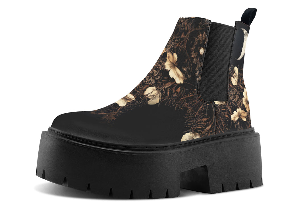 Crescent Garden Platform Chelsea Boots