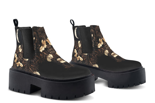 Crescent Garden Platform Chelsea Boots
