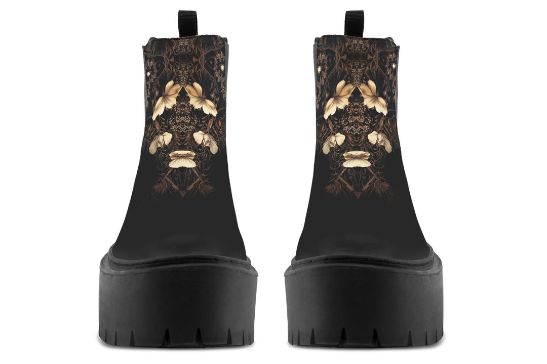 Crescent Garden Platform Chelsea Boots