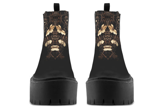 Crescent Garden Platform Chelsea Boots