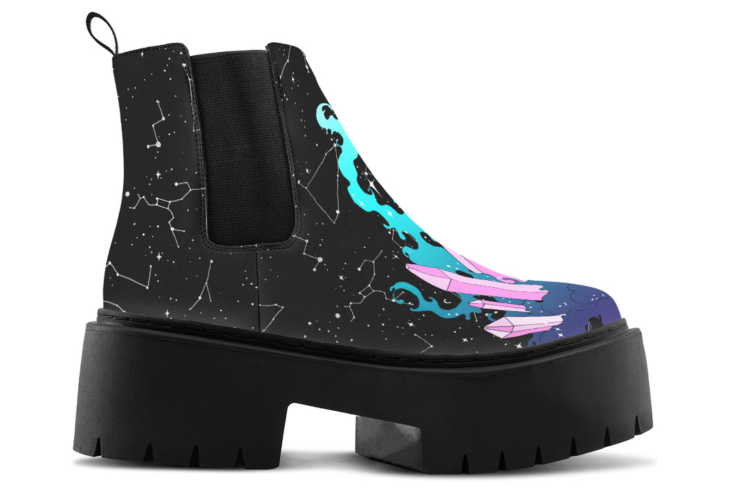 Crystal Sky Platform Chelsea Boots