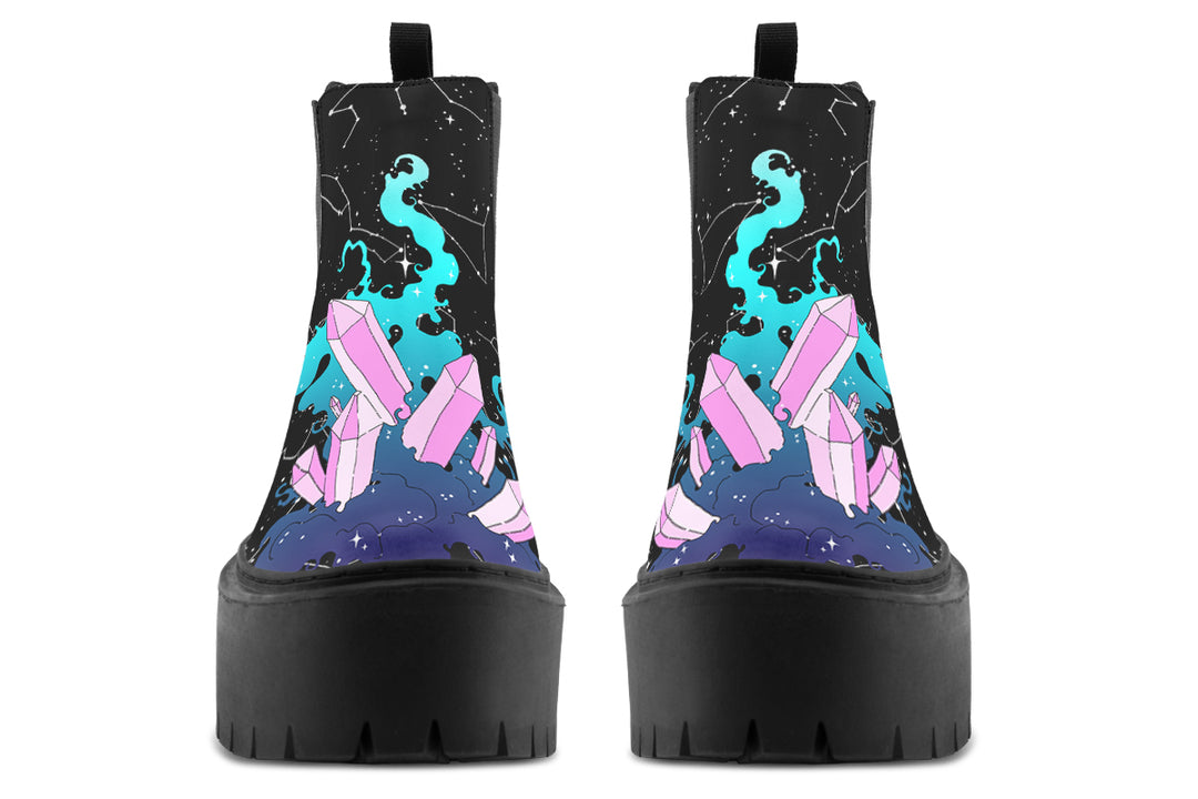 Crystal Sky Platform Chelsea Boots