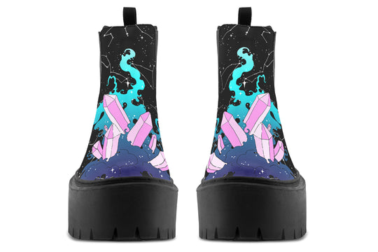 Crystal Sky Platform Chelsea Boots