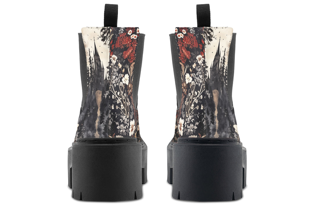 Dark Fairytale Platform Chelsea Boots