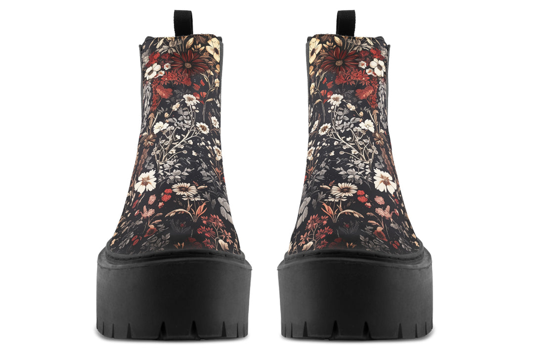 Dark Fairytale Platform Chelsea Boots