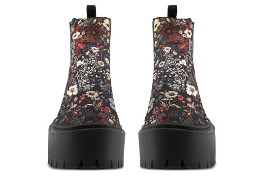 Dark Fairytale Platform Chelsea Boots