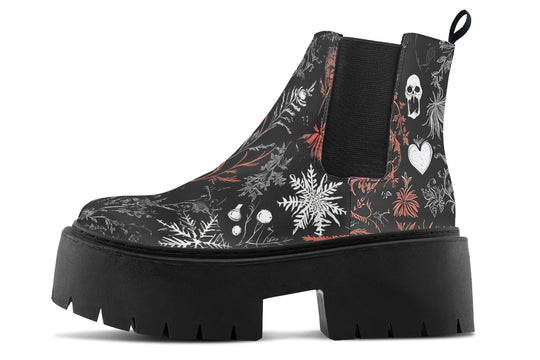 Dead of Winter Platform Chelsea Boots