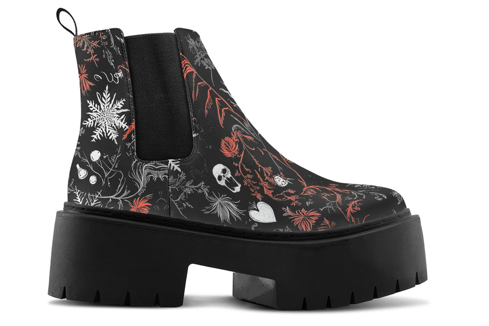 Dead of Winter Platform Chelsea Boots