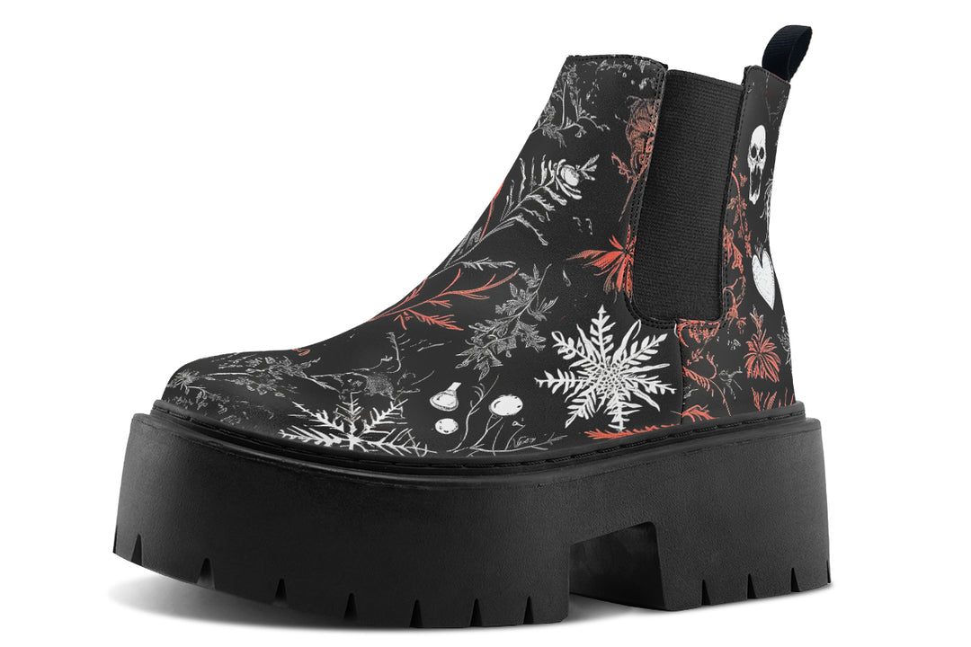 Dead of Winter Platform Chelsea Boots