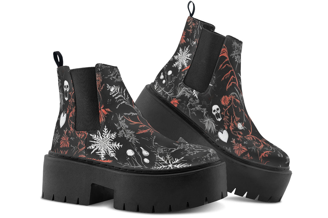 Dead of Winter Platform Chelsea Boots