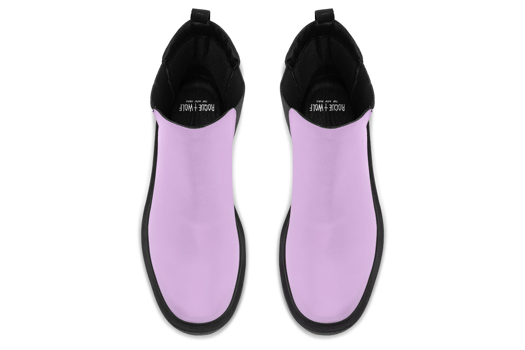 Digital Lavender Platform Chelsea Boots