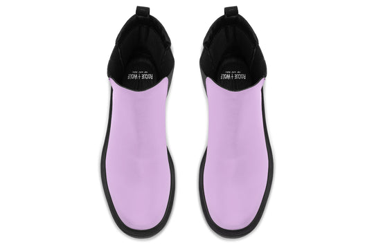 Digital Lavender Platform Chelsea Boots