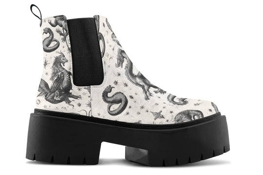 Draconis Platform Chelsea Boots