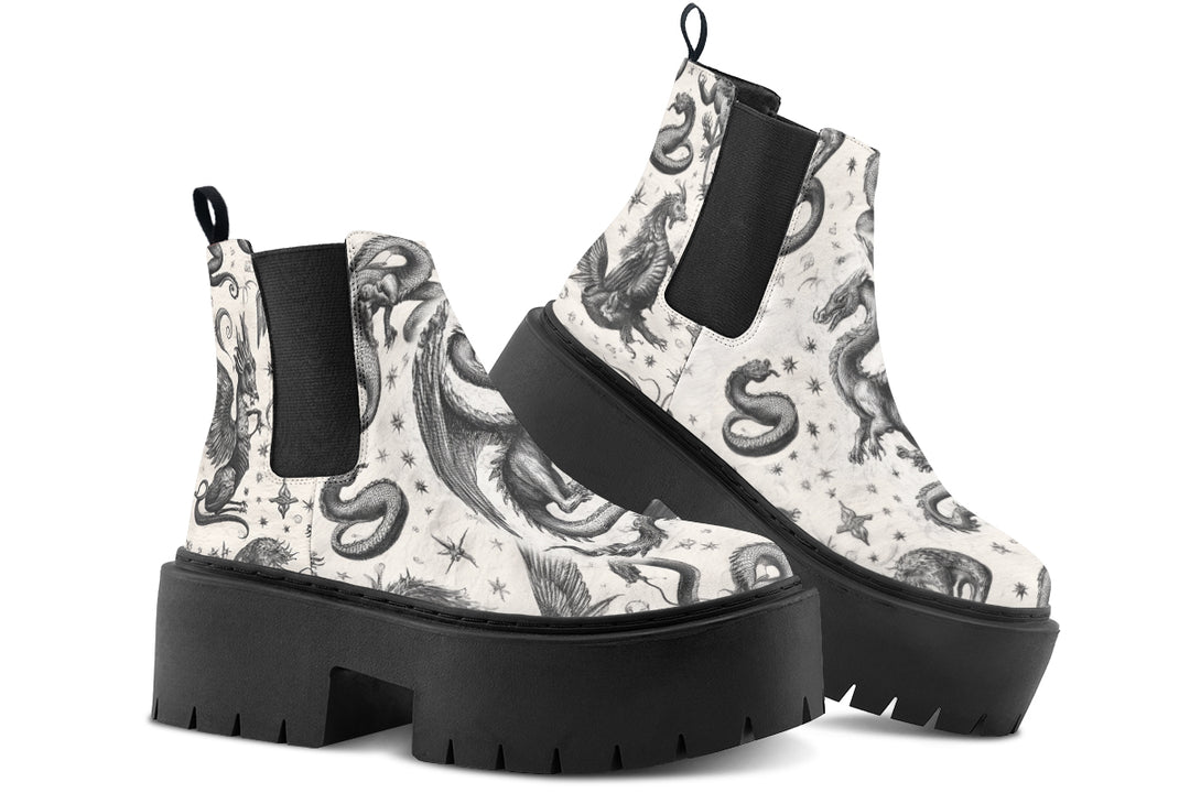 Draconis Platform Chelsea Boots