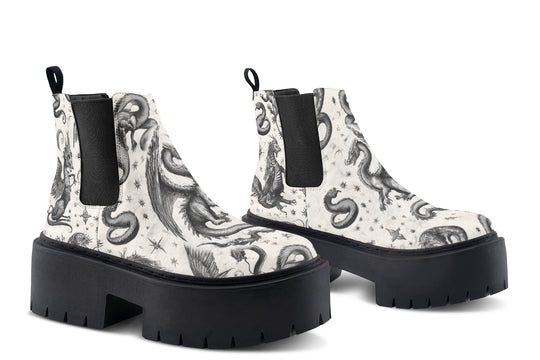 Draconis Platform Chelsea Boots
