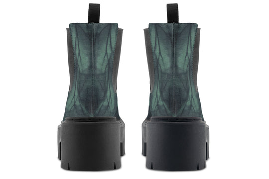 Emerald Fog Platform Chelsea Boots