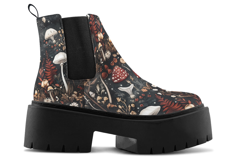 Faery Fungi Platform Chelsea Boots