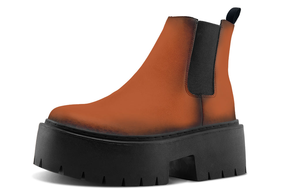 Fire-Forged Platform Chelsea Boots