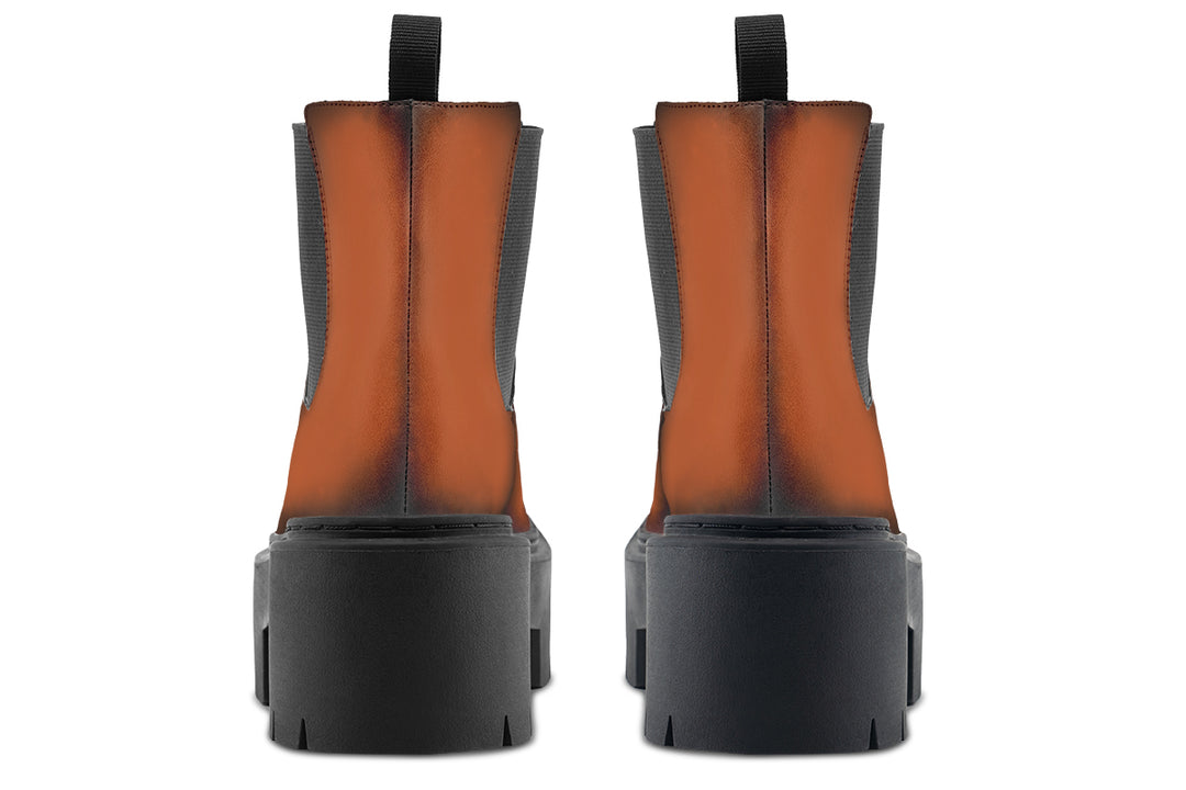 Fire-Forged Platform Chelsea Boots