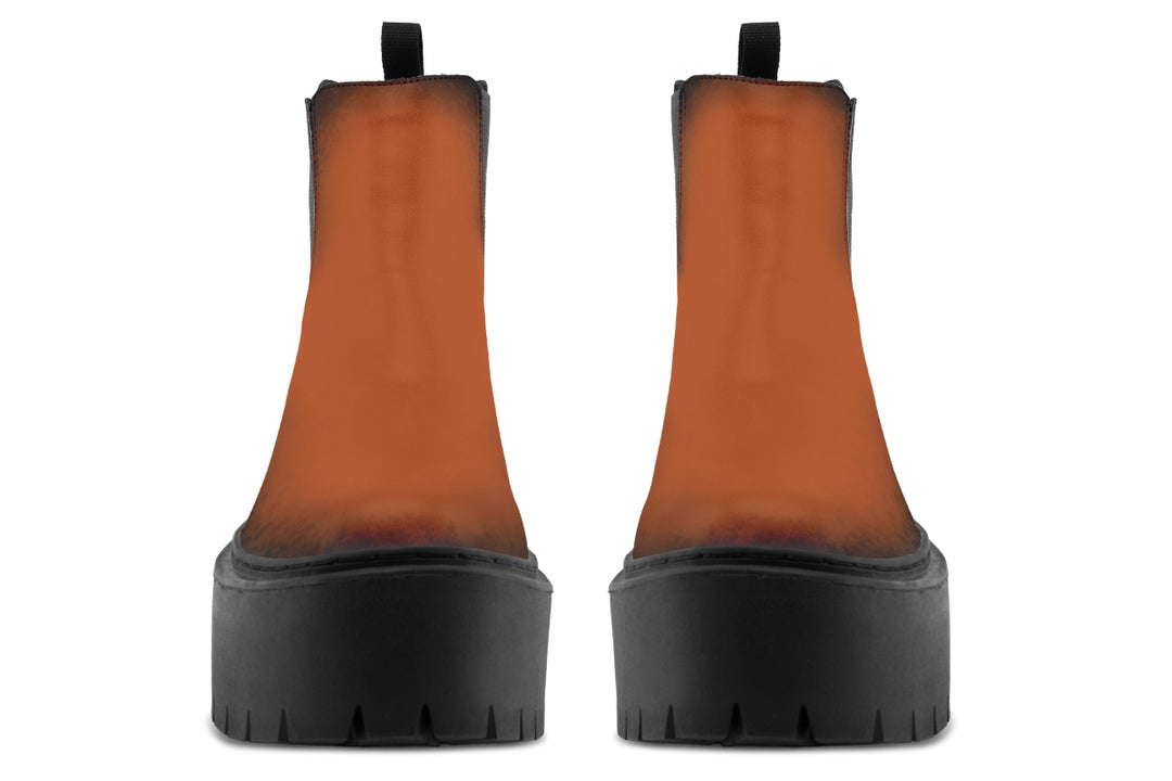 Fire-Forged Platform Chelsea Boots