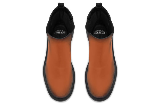Fire-Forged Platform Chelsea Boots