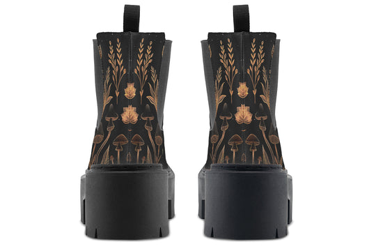 Folium Obscura Platform Chelsea Boots