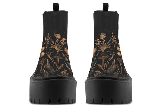 Folium Obscura Platform Chelsea Boots