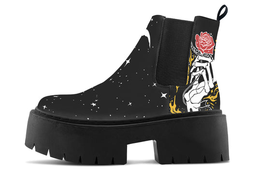 Forever Rose Platform Chelsea Boots