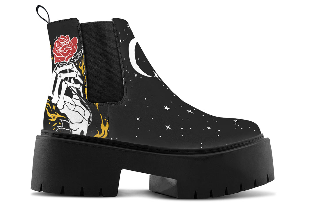 Forever Rose Platform Chelsea Boots