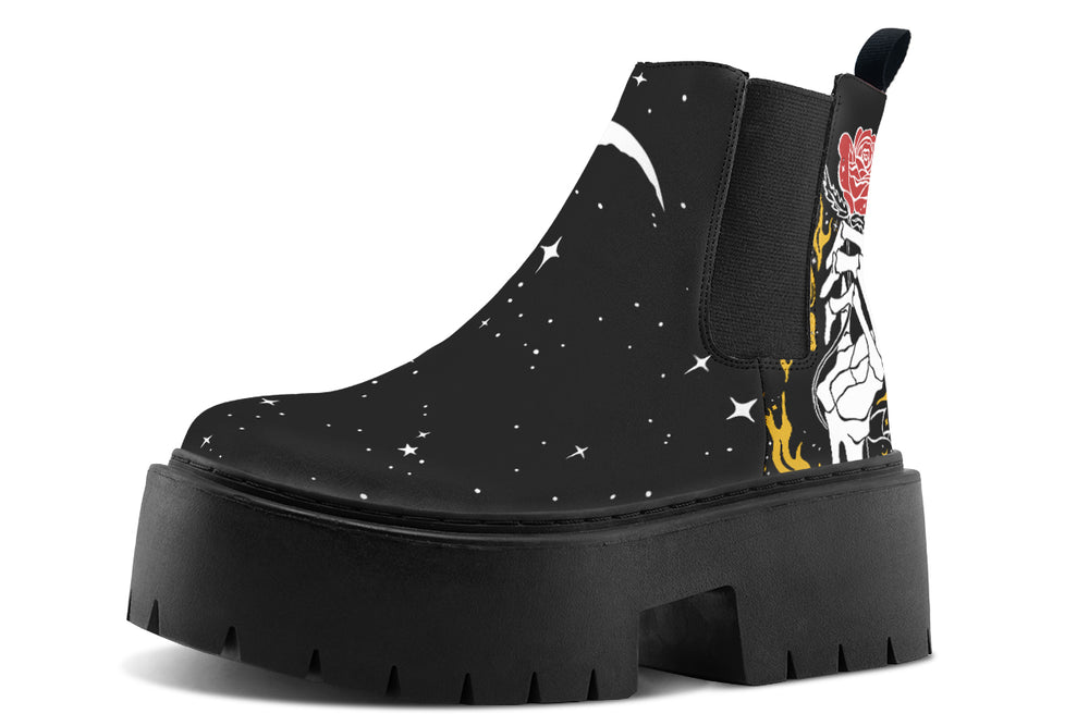 Forever Rose Platform Chelsea Boots