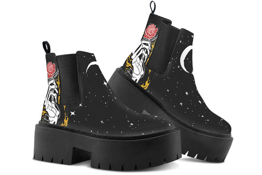 Forever Rose Platform Chelsea Boots