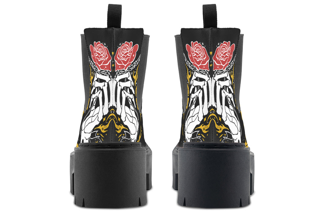 Forever Rose Platform Chelsea Boots