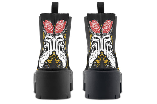 Forever Rose Platform Chelsea Boots