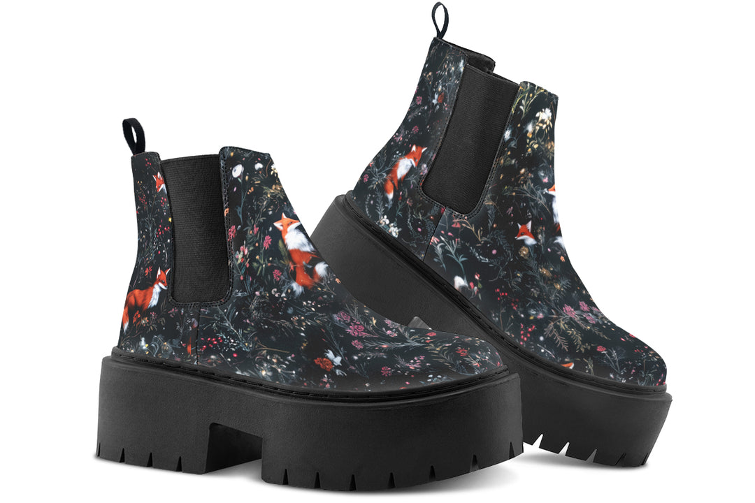 Fox Den Platform Chelsea Boots