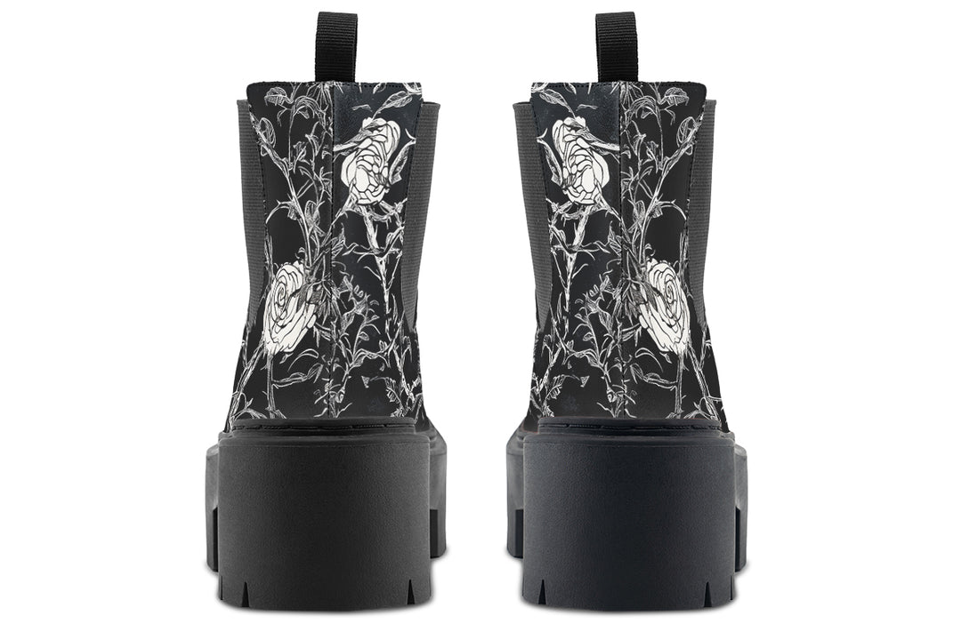 Fragile Rose Platform Chelsea Boots
