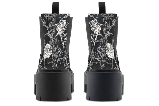 Fragile Rose Platform Chelsea Boots