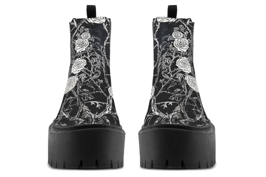 Fragile Rose Platform Chelsea Boots