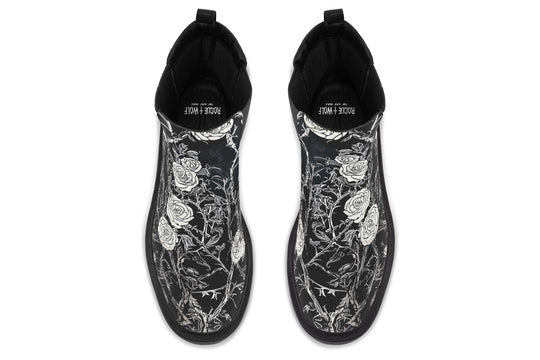 Fragile Rose Platform Chelsea Boots